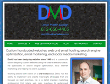Tablet Screenshot of davidmartindesign.com
